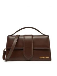 JACQUEMUS Torebka Le Grand Bambino 213BA007-3100 Brązowy. Brązowe torebki do ręki damskie JACQUEMUS, bez wzorów, ze skóry, bez dodatków. Za 3,189.00 zł.