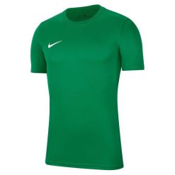 Koszulka Nike Park VII. Zielone koszulki sportowe męskie Nike, m, bez wzorów, bez kołnierzyka, bez ramiączek, do piłki nożnej. Za 139.99 zł.