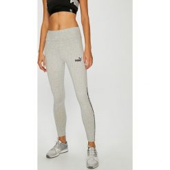 Puma - Legginsy. Szare legginsy damskie Puma, z nadrukiem, z bawełny. W wyprzedaży za 99.90 zł.