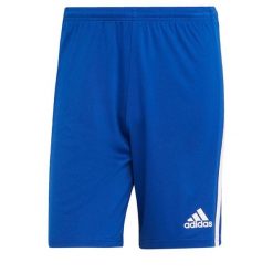 Spodenki piłkarskie męskie adidas Squadra 21 Short. Białe krótkie spodenki sportowe męskie Adidas, l, bez wzorów, z poliesteru, do piłki nożnej. Za 79.00 zł.
