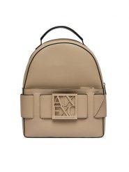 Armani Exchange Plecak XW001204 AF13672 U6223 Beżowy. Brązowe plecaki damskie Armani Exchange, bez wzorów, ze skóry. Za 729.99 zł.