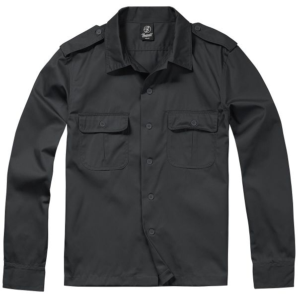 Koszula z długim rękawem Brandit US. Niebieskie koszule męskie Brandit, xl, bez wzorów, z materiału, eleganckie, bez kołnierzyka, bez ramiączek. Za 135.80 zł.