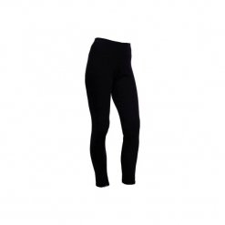 Legginsy narciarskie SIMPLE WARM damskie. Czarne legginsy damskie WED'ZE, z materiału. Za 19.99 zł.