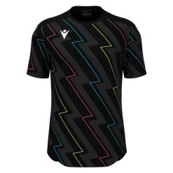 Koszulka Macron Wisp. Czarne koszulki sportowe męskie Macron, bez wzorów, bez kołnierzyka, bez ramiączek, do piłki ręcznej. Za 213.50 zł.