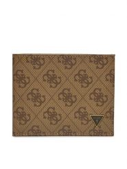 Guess Portfel Vezzola Leather Slg SMVELE LEA20 Brązowy. Brązowe portfele męskie Guess, z aplikacjami, ze skóry. Za 259.99 zł.