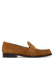 Tory Burch Loafersy Penny 178119 Brązowy. Brązowe mokasyny damskie Tory Burch, ze skóry. Za 1,724.00 zł.