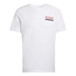 Koszulka adidas Wanted T. Białe koszulki sportowe męskie Adidas, l, bez wzorów, bez kołnierzyka, bez ramiączek. Za 223.40 zł.