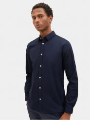 Tom Tailor Koszula 1037435 Granatowy Regular Fit. Niebieskie koszule męskie Tom Tailor, m, bez wzorów, z bawełny, bez kołnierzyka, bez ramiączek. Za 139.99 zł.
