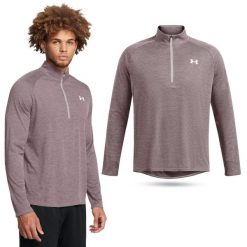 Koszulka męska treningowa Under Armour Tech z długim rękawem. Szare bluzy męskie Under Armour, m, bez wzorów, bez kaptura. Za 149.99 zł.