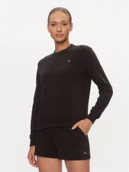 Calvin Klein Jeans Bluza Embro Badge J20J223085 Czarny Regular Fit. Czarne bluzy damskie Calvin Klein Jeans, xl, bez wzorów, z bawełny, bez kaptura. Za 199.99 zł.