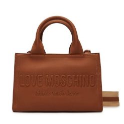 Torebka LOVE MOSCHINO. Brązowe torebki do ręki damskie Love Moschino, bez wzorów, klasyczne, bez dodatków. Za 879.99 zł.