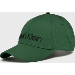 Calvin Klein - Czapka. Zielone czapki i kapelusze męskie Calvin Klein. Za 139.90 zł.