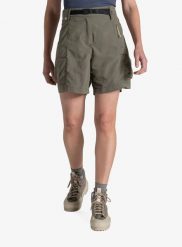 Spodenki damskie Craghoppers NosiLife Medina Cargo Short. Szare szorty damskie Craghoppers, l, bez wzorów, z materiału, z podwyższonym stanem. Za 389.60 zł.