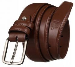 Pasek skórzany Rovicky [DH] RPM-14-SPL brązowy. Brązowe paski damskie ROVICKY, bez wzorów, ze skóry, klasyczne. Za 40.00 zł.
