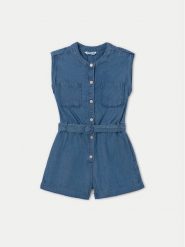 Mayoral Kombinezon 6858 Niebieski Regular Fit. Niebieskie sukienki dla dziewczynek Mayoral, bez wzorów, z bawełny, bez ramiączek. Za 109.99 zł.