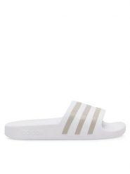 Adidas Klapki ADILETTE AQUA EF1730 Biały. Białe klapki damskie Adidas, bez wzorów, z syntetyku, bez obcasa. Za 99.99 zł.