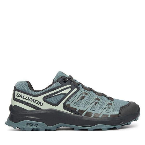 Trekkingi Salomon. Czerwone obuwie sportowe damskie Salomon, bez wzorów, trekkingowe. Za 479.99 zł.