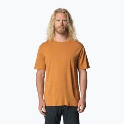 Koszulka męska Houdini Activist Tee. Brązowe koszulki sportowe męskie Houdini, m, bez wzorów, bez kołnierzyka, bez ramiączek, trekkingowe. Za 289.99 zł.