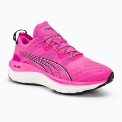 Buty do biegania damskie PUMA Foreverrun Nitro. Czerwone obuwie sportowe damskie Puma, bez wzorów, do biegania. Za 419.99 zł.