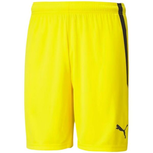 Męskie Spodenki TeamLIGA. Żółte szorty męskie Puma, m, bez wzorów, z materiału. Za 121.99 zł.