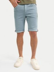 Petrol Industries Szorty jeansowe M-ROS-SHO005 Błękitny Slim Fit. Niebieskie szorty męskie Petrol Industries, m, bez wzorów, z bawełny. Za 149.99 zł.
