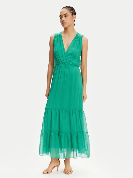 Haveone Sukienka letnia AFF-N005 Zielony Loose Fit. Zielone sukienki damskie Haveone, na lato, m, bez wzorów, z wiskozy, bez kołnierzyka, bez ramiączek. Za 539.99 zł.