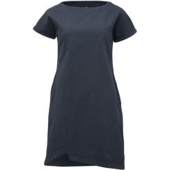 LOAP Dikla sukienka damska XS, 100% bawełna. Niebieskie sukienki damskie ZENZIMAT, xs, bez wzorów, z bawełny, sportowe, z asymetrycznym kołnierzem, bez ramiączek, asymetryczne. Za 244.99 zł.