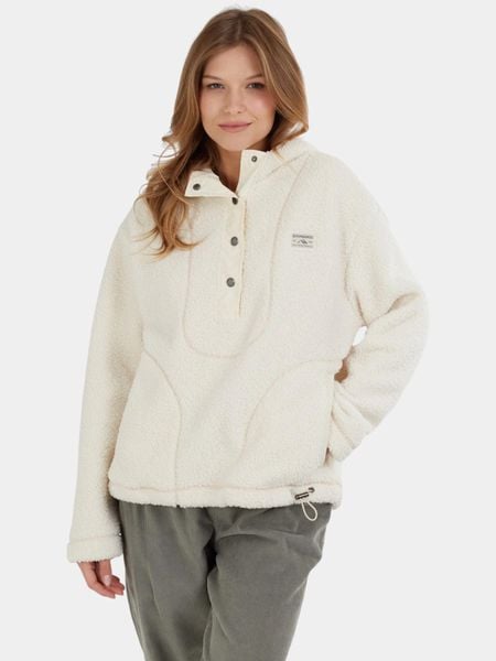 Bluza Damska Fundango Juniper Pile. Białe bluzy damskie Fundango, xl, bez wzorów, z materiału, z kapturem. Za 349.00 zł.