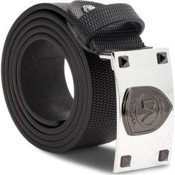 Pasek Męski VERSACE JEANS - D8YSBF08 70863 899. Czarne paski damskie Versace Jeans, w paski, z jeansu. Za 409.00 zł.