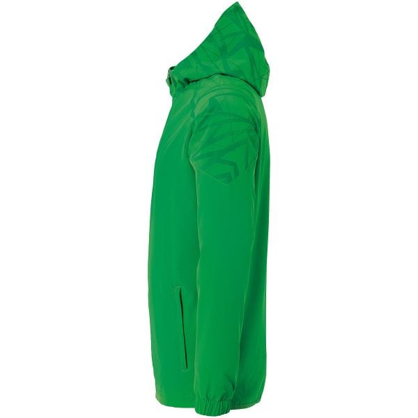 Tkana bluza z kapturem Uhlsport Goal 25 Evo. Zielone bluzy męskie Uhlsport, m, bez wzorów, z elastanu, z kapturem. Za 273.20 zł.