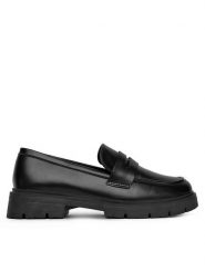 DeeZee Loafersy 8-124-2 Czarny. Czarne mokasyny damskie DeeZee, ze skóry. Za 149.99 zł.
