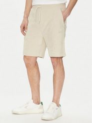 BOSS Szorty sportowe 50539868 Beżowy Regular Fit. Brązowe krótkie spodenki sportowe męskie Boss, m, bez wzorów, z bawełny. Za 279.99 zł.