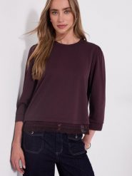 Street One Koszulka Kobiety lila, 44. T-shirty damskie Street One, bez wzorów, street, bez kołnierzyka. Za 229.95 zł.