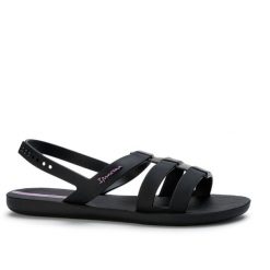 Sandały damskie Ipanema 83516 STYLE SANDAL FEM. Czarne sandały damskie Ipanema, bez wzorów, z materiału, bez obcasa, bez zapięcia. Za 75.00 zł.