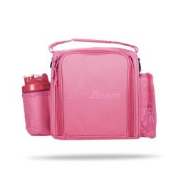 Torba na jedzenie GymBeam FIT Prep Pink. Czerwone torby na ramię damskie GYMBEAM, bez wzorów, z materiału, eleganckie, bez dodatków. Za 170.90 zł.