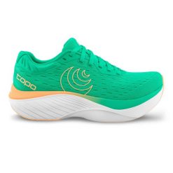 Damskie buty do biegania Topo Athletic Atmos. Brązowe obuwie sportowe damskie Topo Athletic, bez wzorów, z gumy, do biegania. Za 815.55 zł.