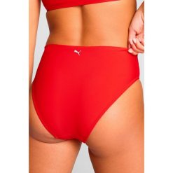 Dół od bikini z wysokim stanem, czerwony. Czerwone bikini damskie Puma, s, bez wzorów. Za 151.99 zł.