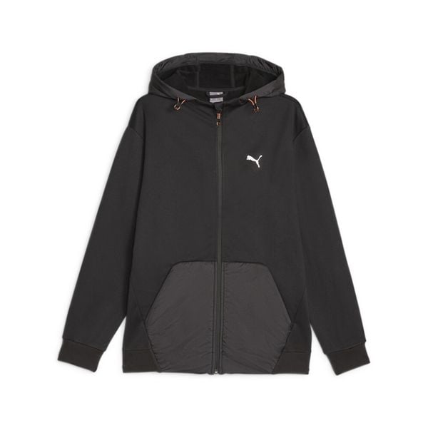 Bluza męska Puma Open Road Full-Zip Hoodie DK. Czarne bluzy męskie Puma, m, bez wzorów, bez kaptura. Za 359.00 zł.
