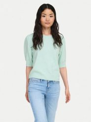 ONLY Sweter Rica 15318551 Zielony Regular Fit. Zielone swetry damskie Only, s, bez wzorów, z syntetyku, bez kołnierzyka, bez ramiączek, bez kaptura. Za 139.99 zł.