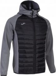 Joma Bluza Berna III Soft shell Hoodie Melange Grey Black r. S. Czarne bluzy męskie Joma, m, bez wzorów, bez kaptura. Za 165.32 zł.