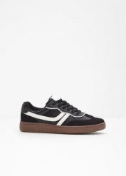 Sneakersy. Czarne buty sportowe męskie bonprix, bez wzorów. Za 107.99 zł.