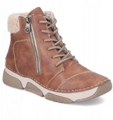 Rieker Booties Brązowe 38 (45931-24). Brązowe obuwie sportowe damskie Rieker, bez wzorów. Za 316.22 zł.