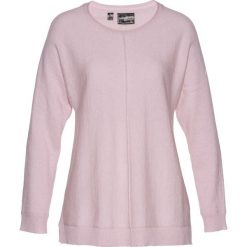 Sweter z domieszką kaszmiru bonprix matowy jasnoróżowy. Swetry damskie marki KALENJI. Za 79.99 zł.