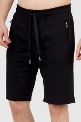 DOLCE & GABBANA Czarne szorty męskie z bawełny, Rozmiar 48. Czarne szorty męskie Dolce and Gabbana, m, z aplikacjami, z bawełny. W wyprzedaży za 1,499.99 zł.