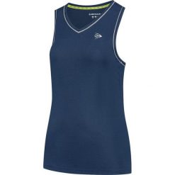 Koszulka sportowa damska Dunlop Club Tank Top. Niebieskie koszulki sportowe damskie Dunlop, bez wzorów, bez kołnierzyka, bez ramiączek. Za 129.99 zł.