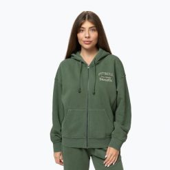 Bluza damska Pitbull Sweetie Hooded Zip. Zielone bluzy damskie PITBULL, l, bez wzorów, z bawełny, bez kaptura. Za 189.99 zł.
