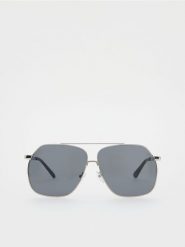 Okulary przeciwsłoneczne AVIATOR - srebrny. Szare okulary przeciwsłoneczne męskie Reserved. W wyprzedaży za 22.99 zł.
