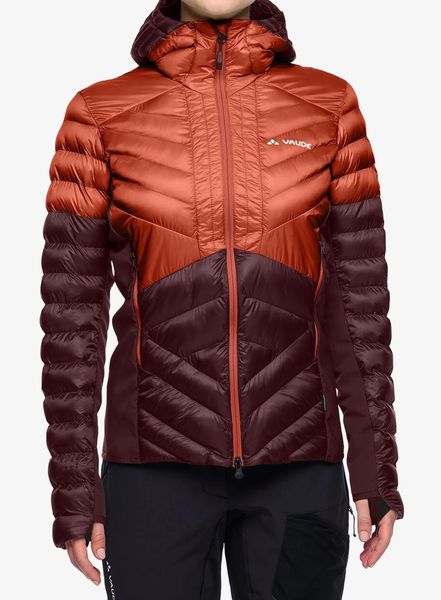 Kurtka ocieplana damska Vaude Sesvenna Pro Jacket II. Czerwone kurtki damskie Vaude, l, bez wzorów, z materiału, bez kaptura. Za 758.99 zł.