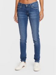 Pepe Jeans Jeansy Soho PL204174 Niebieski Skinny Fit. Niebieskie jeansy damskie Pepe Jeans. Za 249.99 zł.