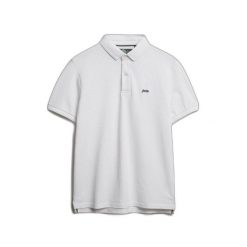 Koszulka polo z piki Superdry Classic. Białe koszulki polo męskie Superdry., m, bez wzorów, bez ramiączek. Za 210.00 zł.